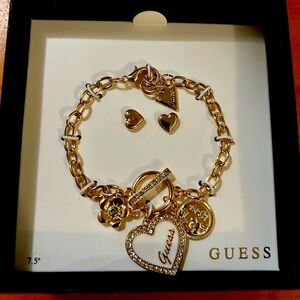 Beautiful GUESS bracelet with earrings